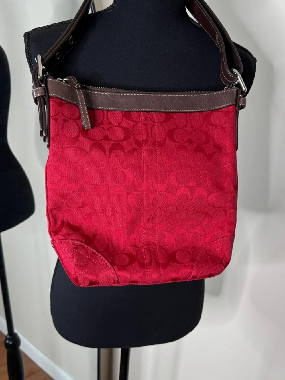 Coach Signature C Crossbody Bag Red